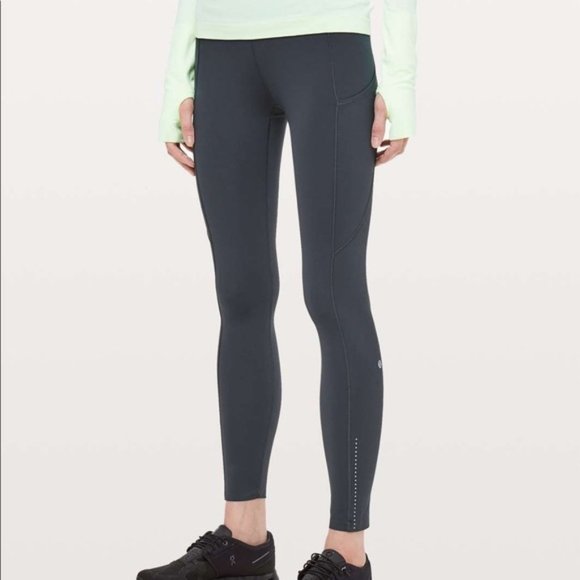 Lululemon Fast and Free 25" tights, Melanite, 4